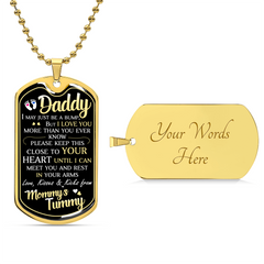 Dad To Be - Dog Tag Necklace