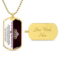 My Badass Granddaughter - Dog Tag Necklace